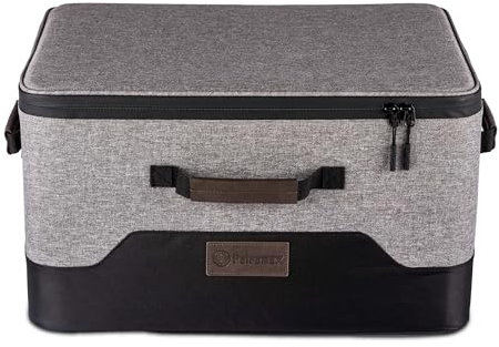 Petromax Catago Box 50 – Robuste Camping-Staubox mit 50L Volumen – Stapelbare Transportbox mit variablen Trennwänden für Outdoor-Ausrüstung & Zubehör