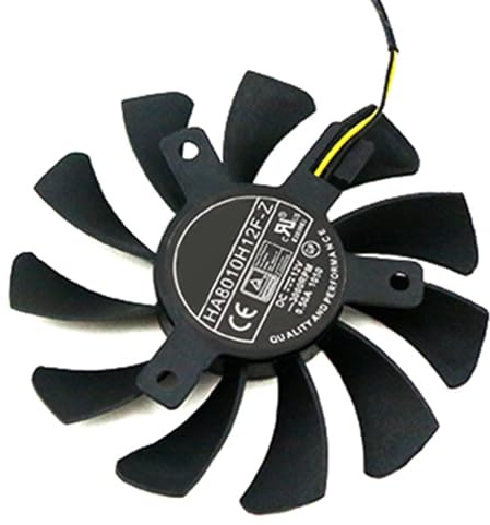 Graphics Card Cooling Fans Suitable for MSI GTX 750Ti 750 740 730 ITX R7 250 N750TI N750 N740 N730 Series Desktop HA8010H12F-Z 75mm 12V 0.50A 2Pin Video Card Cooler Fans GPU Fan