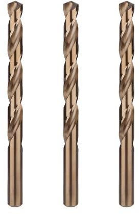 BECOLLO 25/64 Inch Cobalt Drill Bit Set, M35 Jobber Length Twist Drill Bits,Suitable for Drilling in Hard Metal, Stainless Steel, Cast Iron,3 Pieces