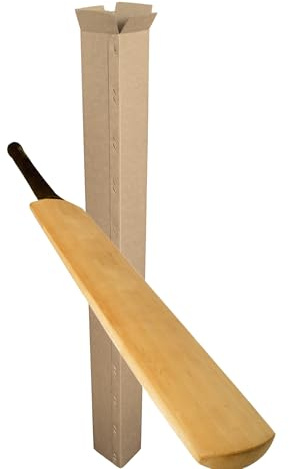 SelfHold Cricket Bat Box 950 x 130 x 100mm - STRONG Long Cardboard Mailing Shipping Boxes | Ideal For Safely Delivering Cricket Bat to Customers, Clubs, or Retailers (1)