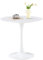 buybyroom Mid Century Modern Runder Esstisch Couchtisch Küche Kleiner Esstisch, 75cm für Esszimmer Wohnzimmer Schlafzimmer Büro Coffee Shop Bar, Weiß