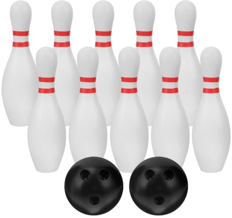 SToddmomy Plastic Bowling Set for Kids, 1 set Indoor & Outdoor Garden Games, Children's Activity Toys for Hand-Eye Coordination, Fun Family Play Gift for Ages 3+, 22cm
