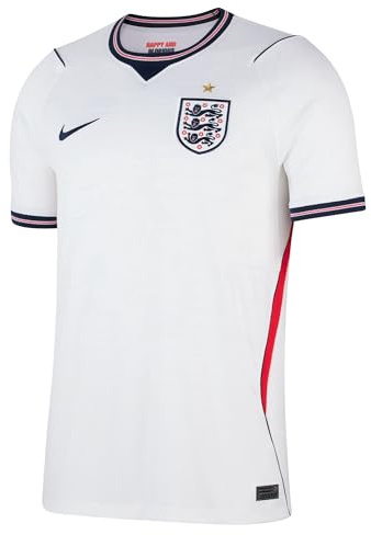 Nike Inghilterra Uomo S – England National Team Maglia da Calcio – WM 2026 Euro Fan Jersey NK Dri-Fit Stadium Home Shirt, White/Speed Red/Obsidian/Obsid