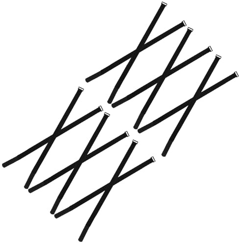 BCOATH Lot de 12 Sangles Réglables pour Parasol de Jardin Sangles de Fixation Réutilisables en Noir 25 MM X 600 MM Accessoires Anti-Vent pour Terrasse et Balcon Maintien Sécurisé de