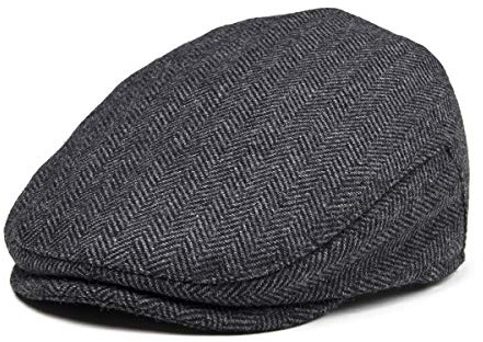 JANGOUL Kids Wool Tweed Newsboy Flat Cap Herringbone Boy Infant Toddler Child Youth Beret Hat (6-8 Years, Style2)