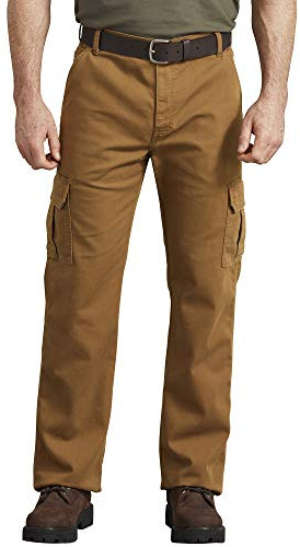 Dickies Tough Max Duck Cargo Pant Pantaloni da Lavoro, Anatra Marrone StoneWashed, W32 / L32 Uomo