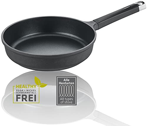 Berndes Edition 100 Schmorpfanne 28 cm – Pfanne aus Aluminium – induktionsgeeignet - Antihaftversieglung - allherdtauglich – Mit Seitengriffen – Backofengeeignet bis 160°C