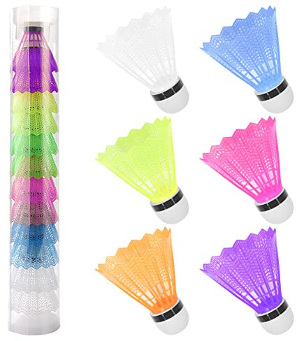 VIEKIER 12x Federball Bälle im Set