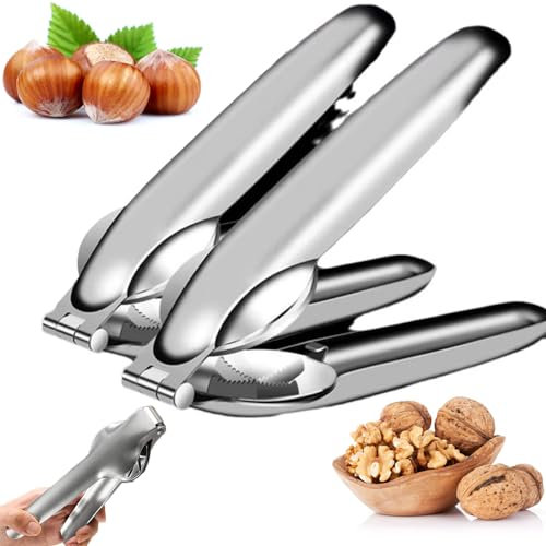 HXSYKJDM 2 pinze per maronize, clip per castagne, in acciaio inox, per noci, frutta secca, castagna, noci (18 × 5 cm)
