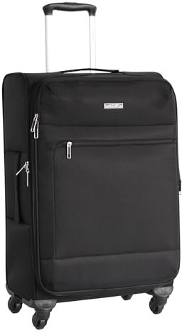 ALISTAIR Breeze – Valise Taille Moyenne 67 cm – Toile Souple – Marque Française – Garantie 2 Ans (Noir)