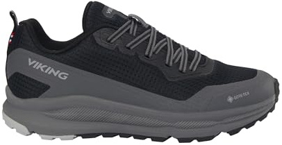 Viking Motion Low GTX W Walking Shoe för kvinnor, Svart kol, 37 EU