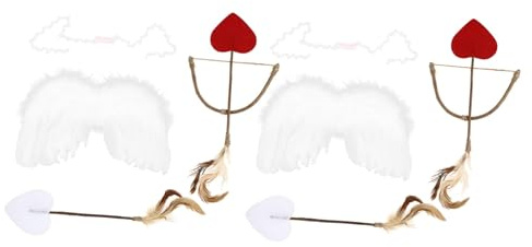 Holibanna Accesorio Fotografía Bebé Alas Cupido Flecha Set 10 Pcs Fiesta Cumpleaños