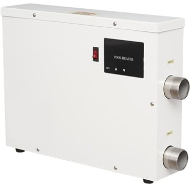 11KW elektrisk poolvärmare med digital pekskärm Högeffektiv simvärmepump Vattentermostat for ingående pool ovan jord Effektiv uppvärmning(9KW)