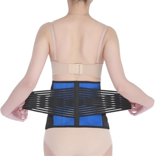 Tallas Grandes M-6XL Protector Lumbar De Doble Tiro Cinturón Elástico De Soporte para La Cintura Faja Lumbar Ajustable Alivio Inmediato De Ciática, Hernia Discal Y Escoliosis(XXL)