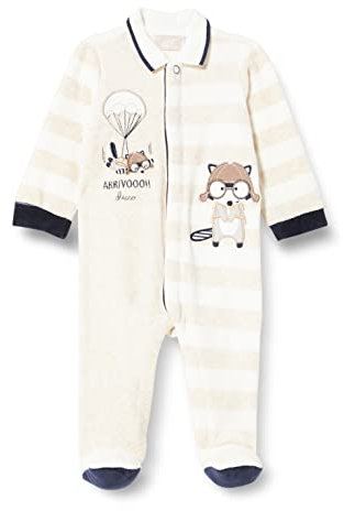 Chicco Maillot Ouverture Frontale Combinaison, Ocre et Bleu, 3 Mois Bébé garçon