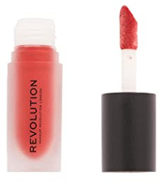 Revolution Lippenstift, flüssig, matt, Bomb, Rot