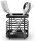 Simpcozy Utensil Holder, Stainless Steel Cutlery Drainer Sink Caddy, Rust Proof Sink Tidy Kitchen Sink Organiser, Cutlery Organiser for Kitchen Utensil (Black)