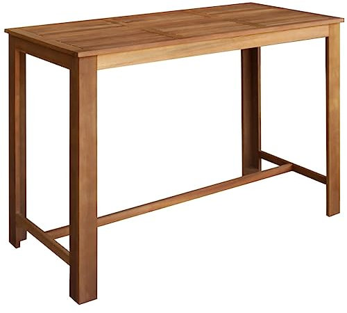 LIANGDONFC Bartisch Akazienholz Massiv 150 x 70 x 105 cm