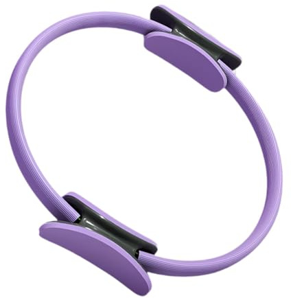 LOVIVER Anneau de Pilates Cercle de Pilates Accessoires de Pilates à Domicile Anneau de résistance pour Yoga Anneau d'exercice Flexible pour l'intérieur des, Violet