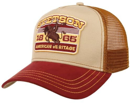 Stetson Heritage Rodeo Trucker Cap Snapback Mesh 100% Cotton Adjustable Men Summer Winter