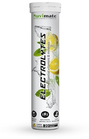 Electrolytes Tablets- 60 pcs High Strength Rehydration Tablets, Potassium, Chloride & Sodium, Gluten Free & Vegan Gym Workout (Pack of 3)