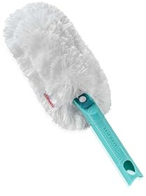 Leifheit SUPERDUSTER, Plumero Lavable para una Limpieza rápida del Polvo, indicado para Esquinas y Huecos Estrechos, Compatible con el Click System de Leifheit, Lavar no Tirar