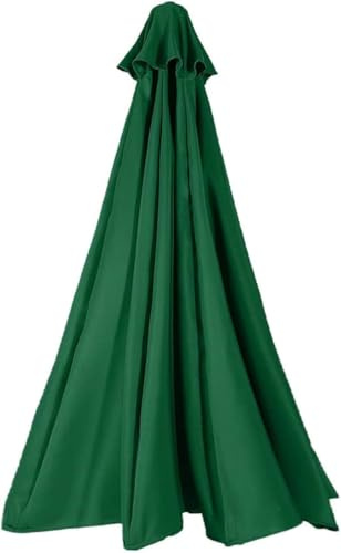 ILiemao Toldo de Repuesto para Sombrilla Patio 6/8 Varillas 3.5/2.5/3.0/4m Cubierta Tela Paraguas Exteriores Recambio Grueso y Fuerte jardín Piscina Terrazas(Verde,8 Ribs 4.0m)