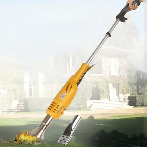 Quemador eléctrico de malezas – 2000 W térmico y encendedor de barbacoa con 2 boquillas, calor de 650 ℃, cable de 6 pies para jardín, patio, entrada