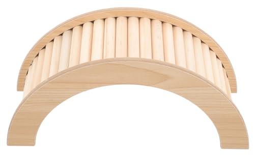 ANDRESLAD Pont Bois pour Hamster et Chinchilla Escalade Sûr et Lisse Échelle pour Cage de Petits Animaux Éducatif et Amusant pour Rongeurs
