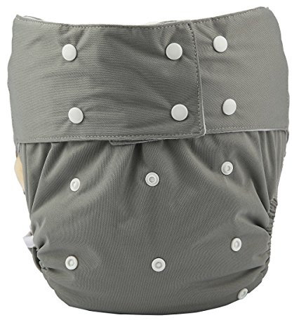 Adulte Tissu pour couche réutilisable lavable réglable pour handicap incontinence personne (D5)