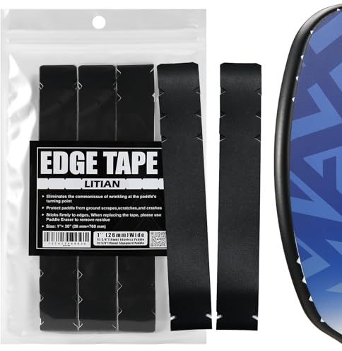 LITIAN Pickleball Edge Guard Tape - 5 Pack Protection Tapes for 16mm & 20mm Paddles, Wrinkle-Free Adhesive, Easy Application - Pickleball Accessories