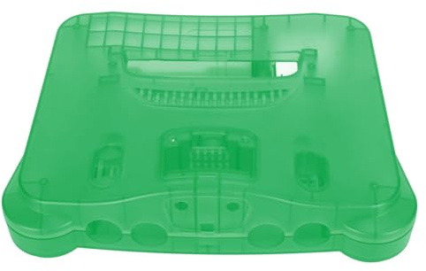 POENVFPO N64 Game Console Transucent Box Ersatzkit für die Professionelle Schutzhülle für Staub für Liebhaber der Retro -Videospielkonsole (Durchscheinendes Cyan)