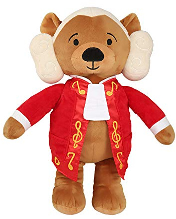 Ours Virtuose Amadeus de Mozart, 40 Min de Musique Classique pour Bébés, Peluche Musicale Primée de 15 po, Jouet Éducatif, Cadeau Parfait pour Les Bébés Enfants Adultes