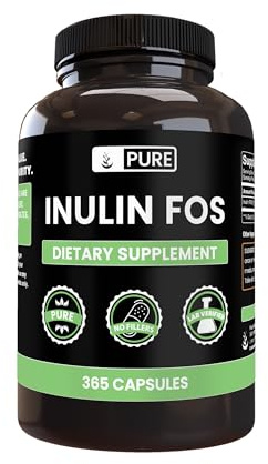 PURE ORIGINAL INGREDIENTS Inulin (365 Capsules) No Magnesium Or Rice Fillers, Always Pure, Lab Verified