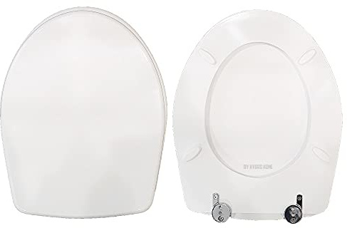 HYDRO HOME - Asiento de inodoro Colibrì con 2 Pozzi Ginori de madera barnizada, color blanco, compatible y dedicado económico