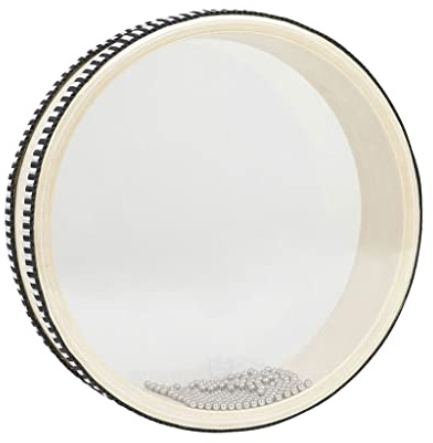 Alnicov Tambor de Ola de mar de 6 Pulgadas, Cuenta de Ola, Tambor de océano, jingles Transparentes, Regalo de percusión, Instrumento de Juguete Educativo Musical