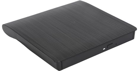 Extern USB 3.0 Slim DVD-enhet, Portabel Brännare & Läsare Kompatibel med CD, Laptop, Stationär PC för Filmer, Musik, Spel