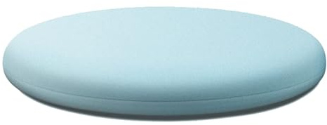 Generisch Sitzkissen Rund, Stuhlkissen Rund, 35 cm, 40 cm, Memory-Schaum, Weiches Kissen, 30 cm (Hellblau)