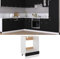 CINDERFUL Herdumbauschrank Schwarz 60x46x81,5 cm Holzwerkstoff,Optimaler Küchenraum: Herdumbauschrank in Schwarz mit Stauraum für Deine Küche Küche, Haushalt & Wohnen Möbel