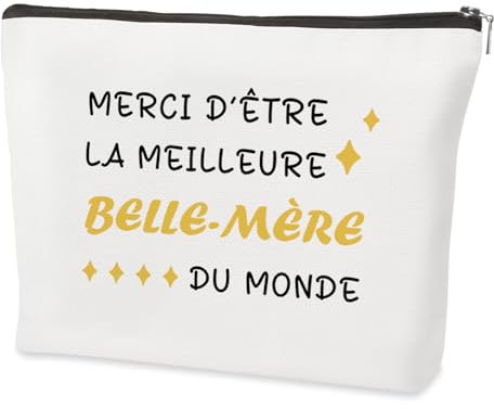 Cadeau Fete des Meres Cadeau Original Belle Mere Merci Fete des Meres Cadeaux Noel Anniversaire Paques Saint Valentin Halloween Petits Avent Trousse Maquillage Original pour Belle Mere