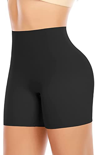 Werkiss Shapewear Shorts for Women Tummy Control Knickers Seamless Shaping Shorts Control Pants Slimming Underwear Boyshorts(#1 Black, S)