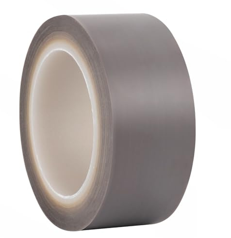 UpGBRF Nastro Teflon Alte Temperature Adesivo Sottile Ad Alta Nastro in Tessuto di PTFE per Processi Industriali, Larghezza 2,5 Cm,Thickness:0.13mm