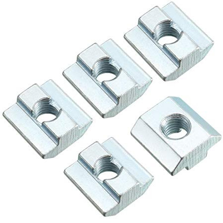 sourcing map Slide in T-Nut, M8 Threaded for 4040 Series Aluminum Extrusions Profile, Pack of 12