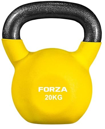 METIS Pesas rusas de neopreno – 4 kg a 20 kg | Entrenamiento en casa y gimnasio – Pesas de levantamiento pesado (20 kg)