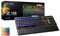 EVGA Z15 RGB Gaming Keyboard, RGB Backlit LED, Hot Swappable Mechanical Kailh Speed Silver Switches (Linear), 821-W1-15DE-K2, Black