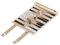 Relaxdays Backgammon, Reisespiel zum Aufrollen, inkl. Zubehör, Spielfeld BxT: 32 x 26 cm, Lederoptik, Brettspiel, beige