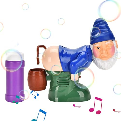 Rrlihjgu Pétards Rigolos à Bulles - Nains Magiques à Bulles Électriques avec Lumières Clignotantes et Musique - Jouet Électrique Pour Chambre Mariage Pique-Nique Plage Intérieur Extérieur Fêtes | Pour