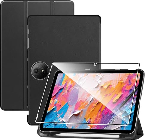 zZjoOoj 11,5 tum TCL Nxtpaper 11 Plus, ultratunt och lätt fodral med stativfunktion, automatisk standby/väckarklocka, skyddsfodral, svart