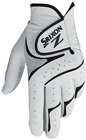 Srixon Z Herren-Golfhandschuhe, Allwetter-Golfhandschuhe, Weiß/Schwarz, Größe L, Linke Hand