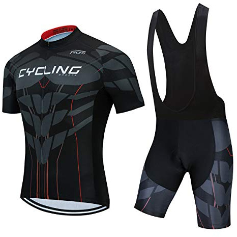 Ensemble de maillot de cyclisme pour homme, shorts à bretelles d’été pour garçons, combinaisons de vélo de montagne, ensemble de vêtements de cyclisme respirant pour la pratique du vélo…, 36, M